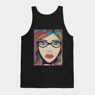 SCARLETT Pretty Girls Woman Painting Tank Top